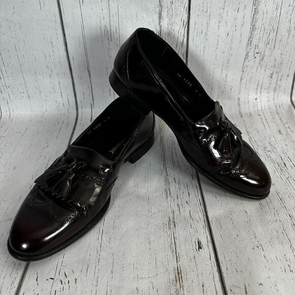 Johnston & Murphy Other - Johnston & Murphy Cordavan Tassel Wingtip Dress Loafers Mens Size 9